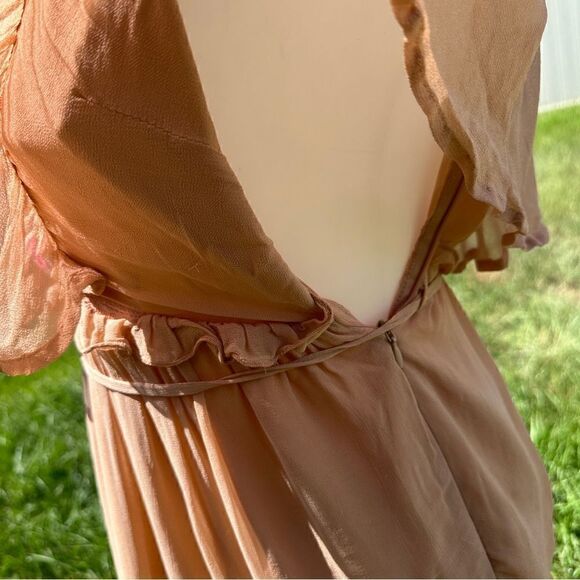 Stunning NWT tularosa coraline neon rose crochet boho maxi dress Sz XS - Picture 10 of 11